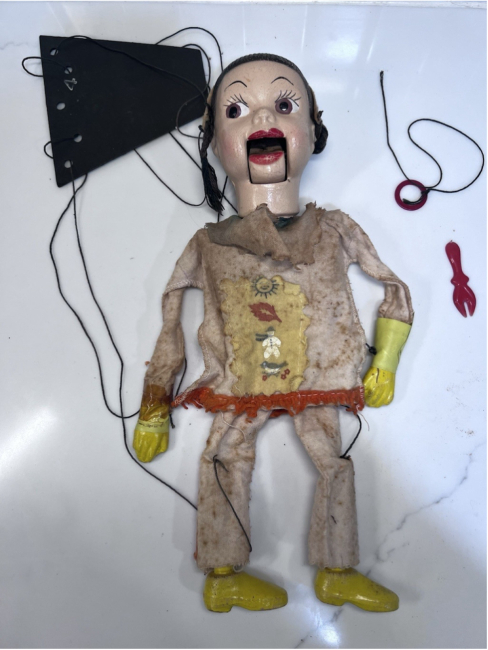 Vintage Howdy Doody Princess SummerFall WinterSpring Marionette Puppet